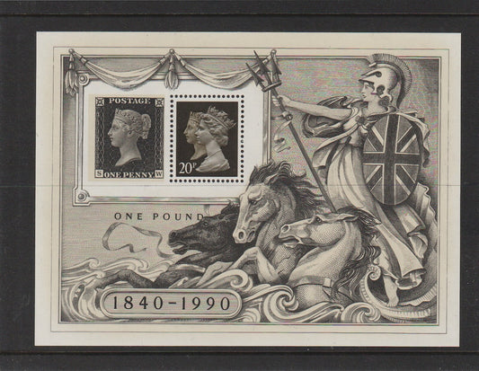 GB 1990 - 150th Anniversary of the Penny Black - Miniature Sheet SG-MS1501