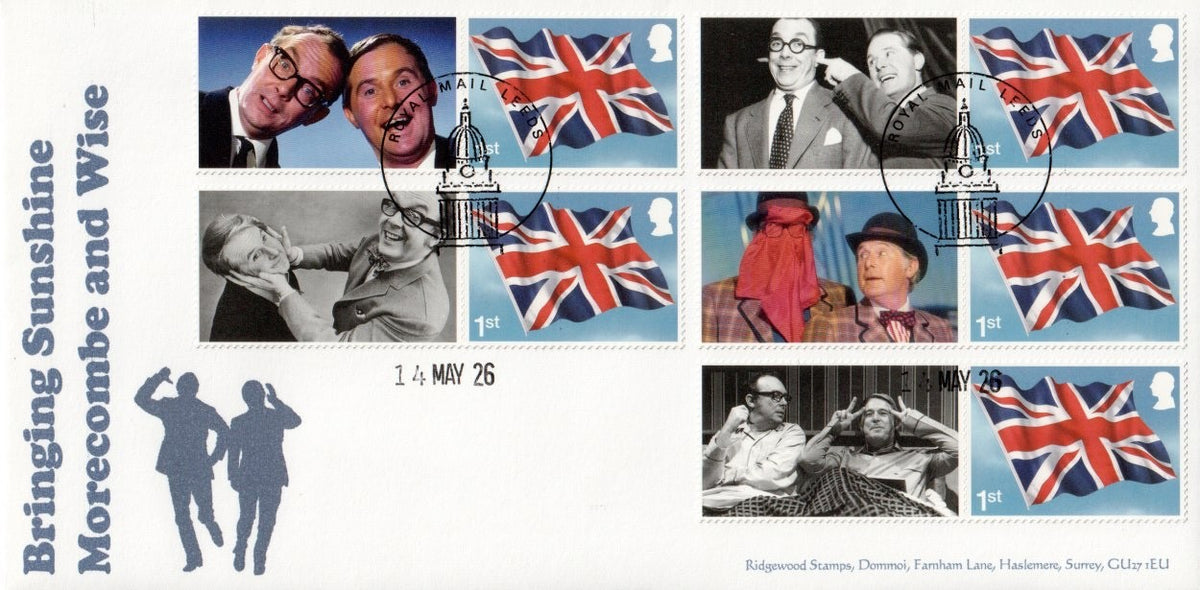GB 2026 - Morecambe and Wise Collector/Smilers Sheet FDCs (2) - GS188