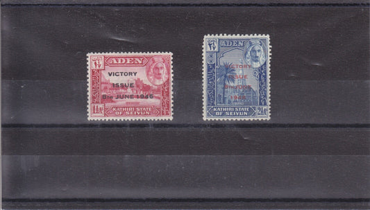 Aden Protectorate States - 1946 Victory Issue, Seiyun,  SG12 - 13 - LHM