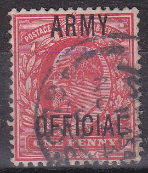 GB KEVII - SG O49 - Army OFFICIAL 1d - used