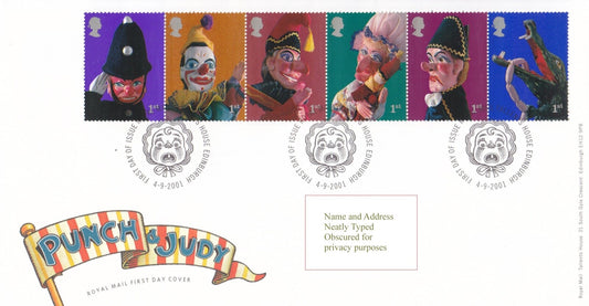 GB 2001 - Punch and Judy - FDC