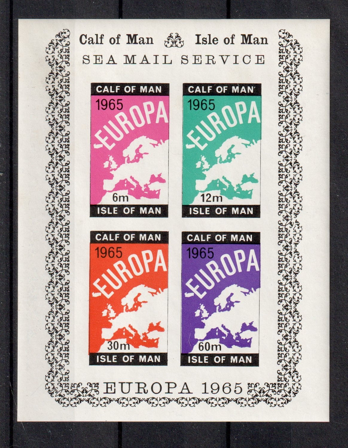 Calf of Man : EUROPA 1965 - CA.028 Mini Sheet (Imperf.)  MNH