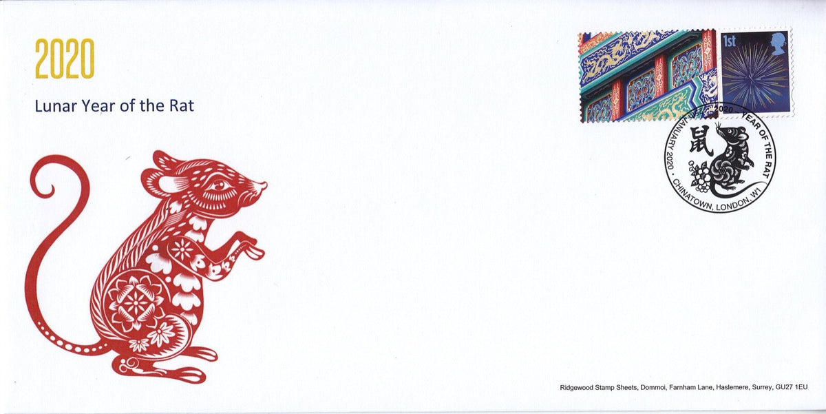 GB 2020 - Generic Smilers - Year of the Rat - Special Postmark Cover # 10
