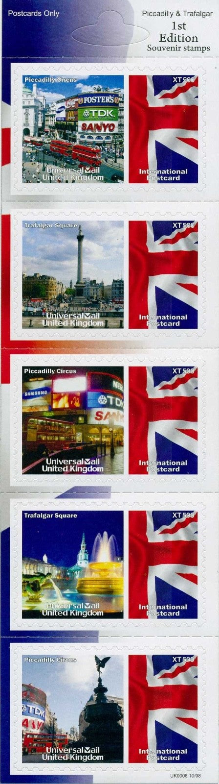 GB Universal Mail Tourist Stamps - buy one or more from the drop down menu!!