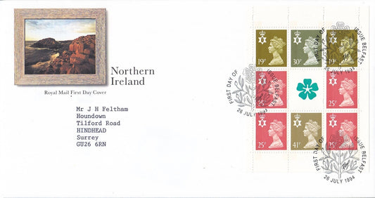 GB 1994 Northern Ireland Prestige Booklet Pane FDC
