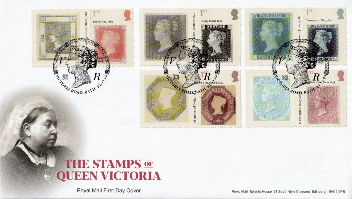 GB 2025 - Stamps of Queen Victoria - Smilers/Collector Sheet FDC (2) GS181/LS179