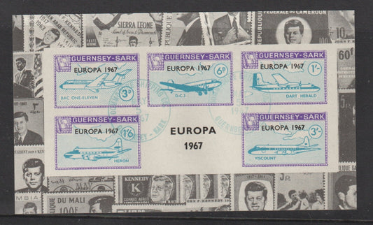 Guernsey-Sark Commodore : Europa 1967 Luxe Mini Sheet CTO