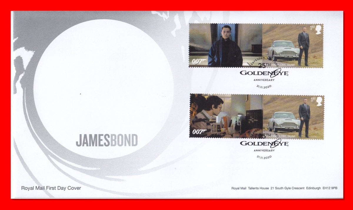GB 2020 - No Time To Die Smilers/Collector Sheet - Set of 4 FDC's  - SG-LS129