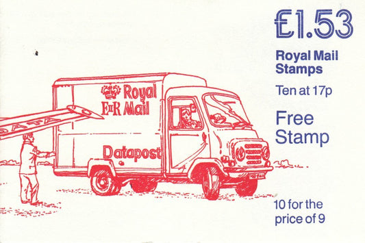 GB 1985 - Datapost - Folded Stamp Booklet - SG-FT4