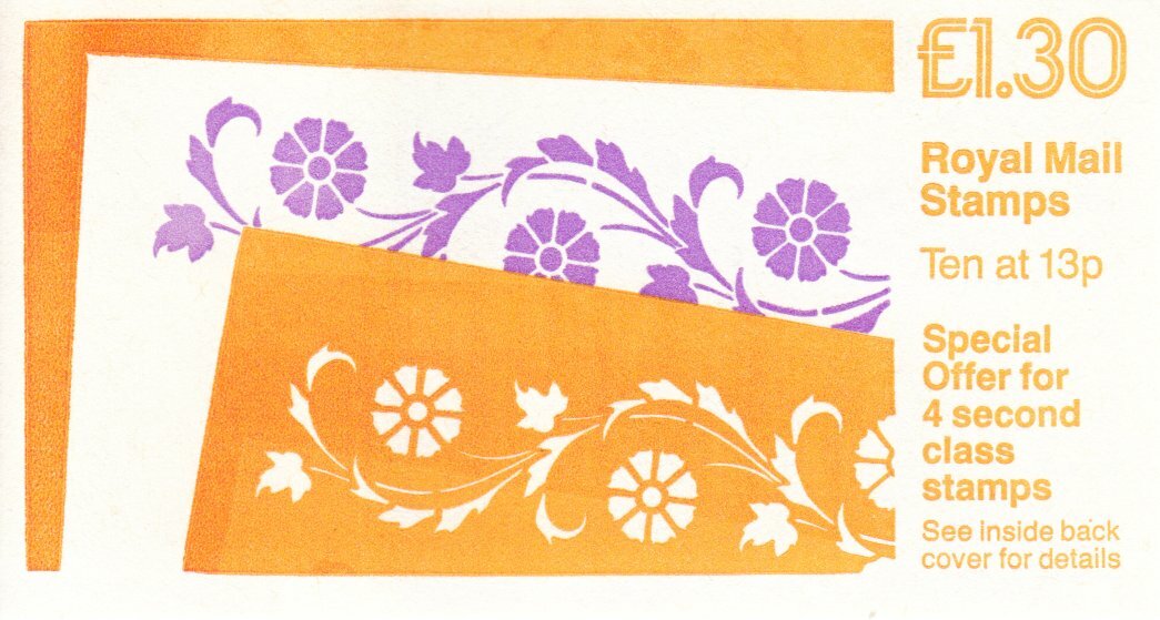 GB 1987 - Brighter Writer Design - Folded Stamp Booklet - SG-FL10b