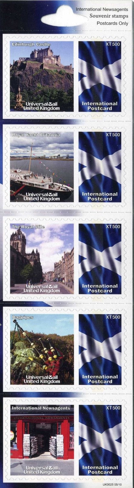 GB Universal Mail Tourist Stamps - buy one or more from the drop down menu!!