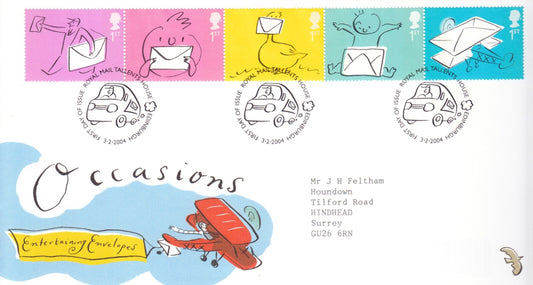 GB 2004 Entertaining Envelopes/Greetings Issue - Royal Mail FDC