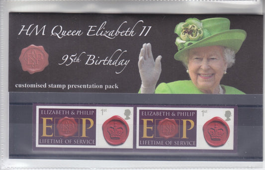 95th Birthday of HM Queen Elizabeth II - E&P Smilers Presentation Pack