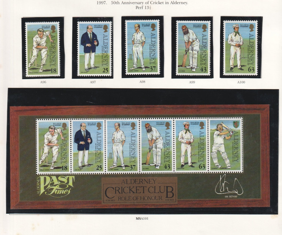 Alderney 1997 - 150th Anniversary Of Cricket On Alderney - MNH