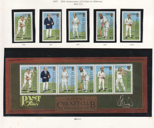 Alderney 1997 - 150th Anniversary Of Cricket On Alderney - MNH
