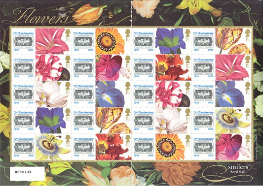 GB 2005 - Basingstoke Philatelic Society 70th Anniversary Smilers - TS-014b
