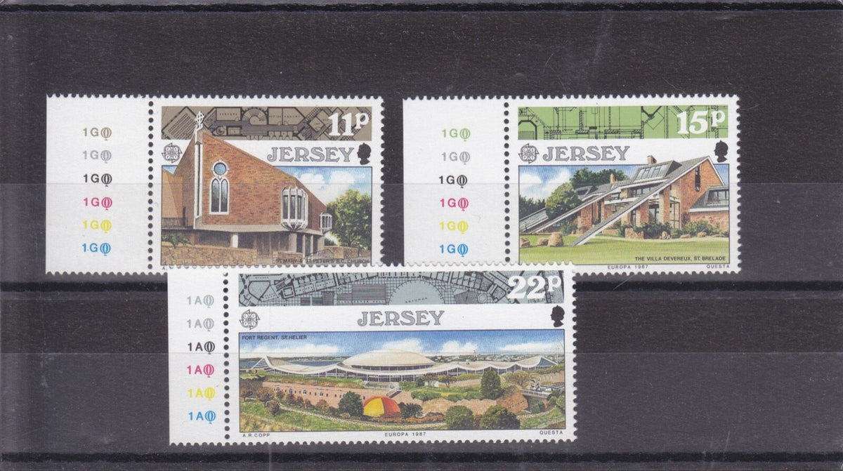 Jersey 1987 - Europa Modern Architecture - SG 414-416 - MNH