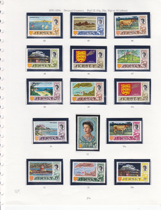 Jersey Discount Postage 10% Face Value - full and part sets MNH