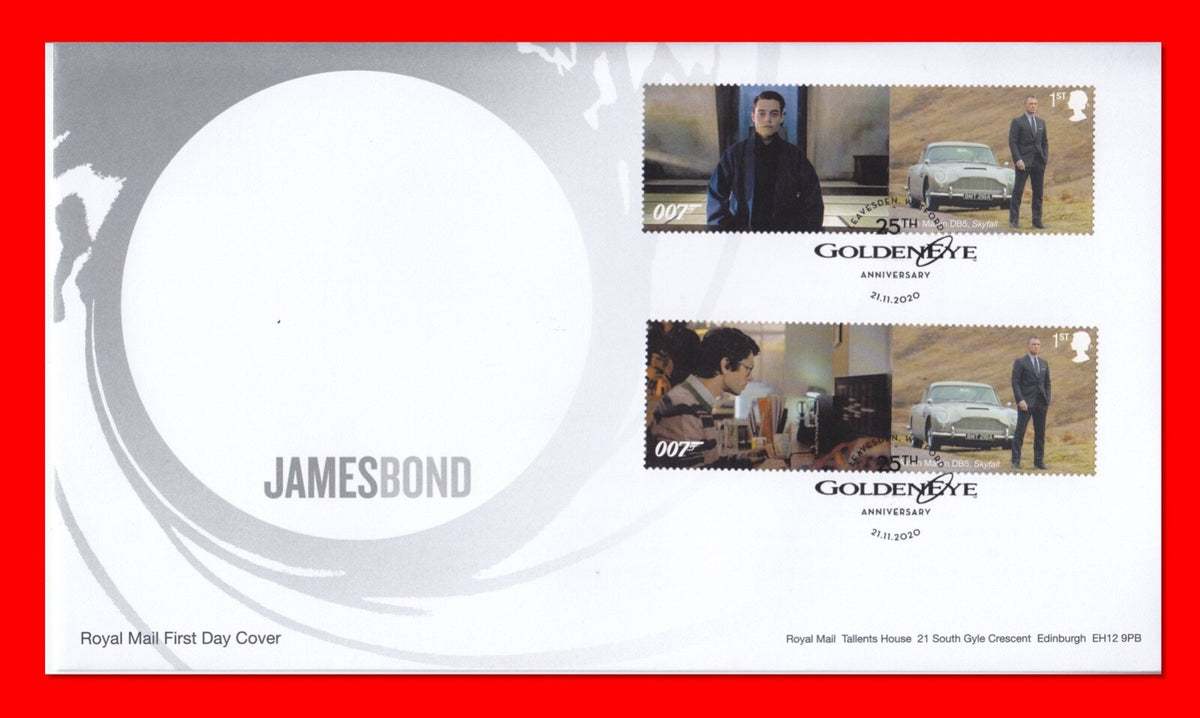 GB 2020 - No Time To Die Smilers/Collector Sheet - Set of 4 FDC's  - SG-LS129