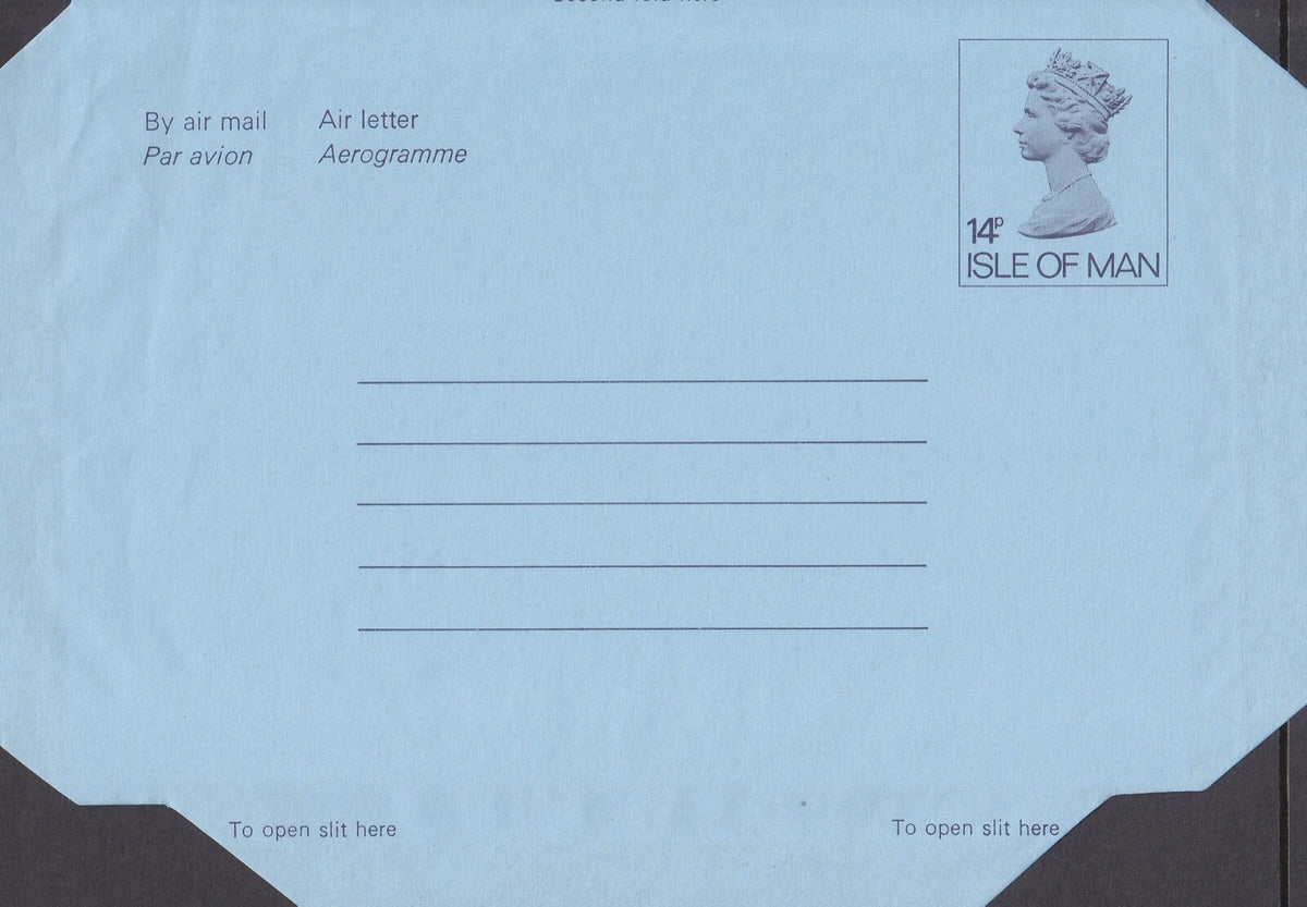 Isle of Man1980 - Small Format Aerogramme/Airletter - H&G F18
