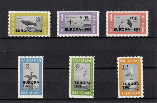 Calf of Man : Birds Issue with Europa 1963 o/p  (Perf.)  MNH