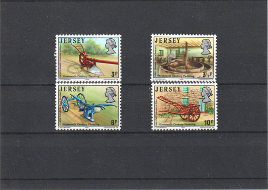 Jersey 1975 - 19th Century Farming - SG 119 - 122 - MNH