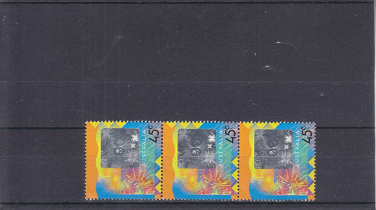 1999 Celebrate 2000 Greetings Stamps - Strip of 3 - SG 1921 - MNH