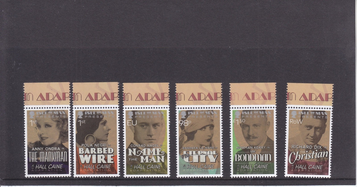 Isle of Man 2018 - The Film Adaptations of Hall Caine - MNH Set