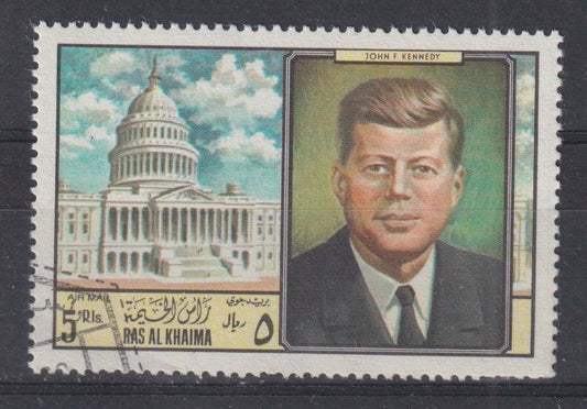 1969 Ras Al Khaimah - JF Kennedy Personalities - Mi-294 - CTO