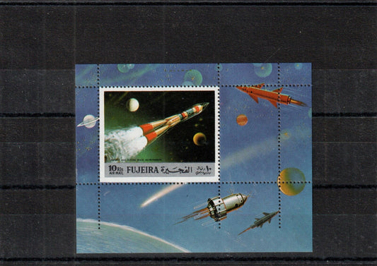 Fujeira 1972 -  Space Exploration Mini Sheet Mi-977/Block 102 A - Perf - MNH