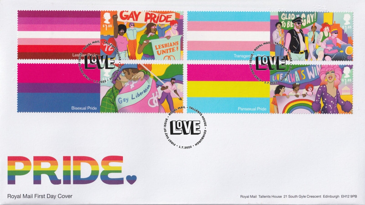 GB 2022  PRIDE -  Smilers / Collectors Sheet - FDC (2) GS-144/LS-142