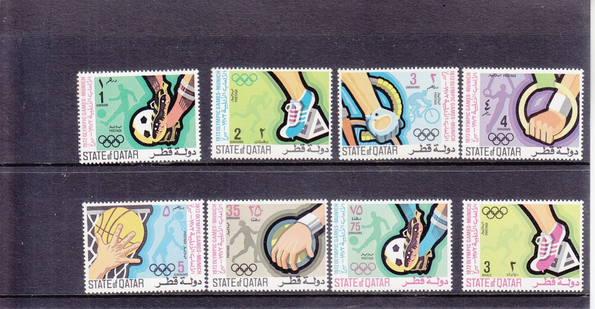 Qatar 1972 - Olympic Games, Munich SG-415-423 - MNH