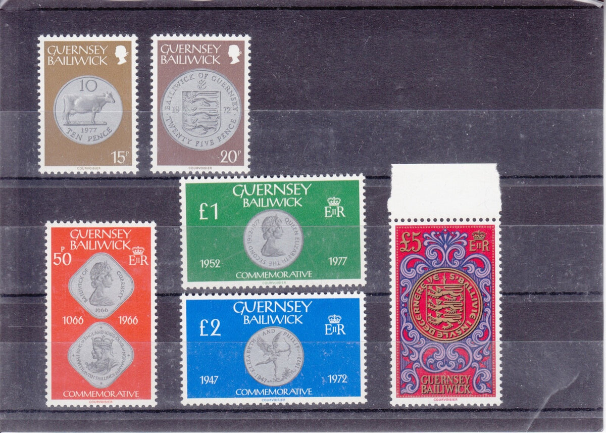 Guernsey 1982 - Coins - MNH Set - SG-177-198 Complete to £5