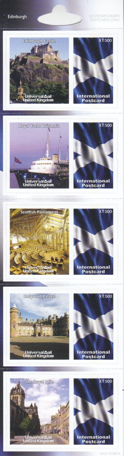 GB Universal Mail - Edinburgh - 9th Edition - UK0119 08/20
