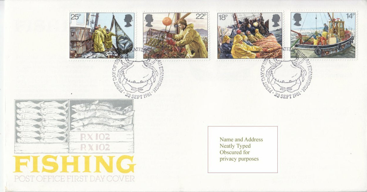 GB 1981 - Fishing - Royal Mail FDC