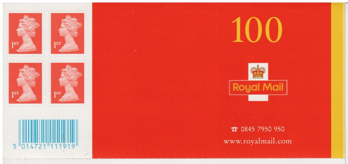 GB 2000 - Second Royal Mail 100 x 1st Class Business Sheet complete MNH - RARE