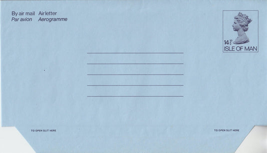 Isle of Man 1980 - Large Format Aerogramme/Airletter - H&G F19