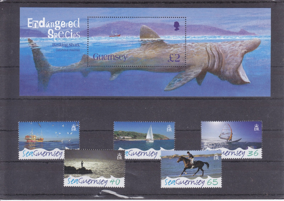 Guernsey 2005 - Sea Guernsey (1st Series) - Complete Set + Mini Sheet MNH