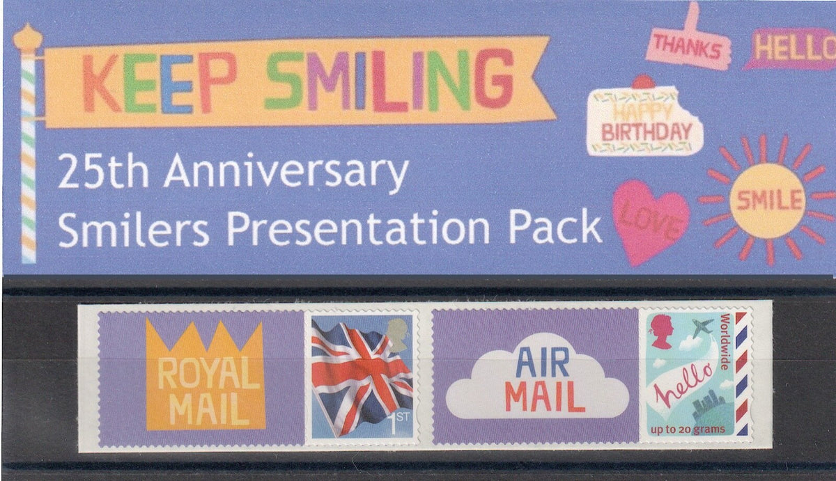 2025 - 25th Anniversary of Smilers Stamp Sheets - Private Presentation Pack
