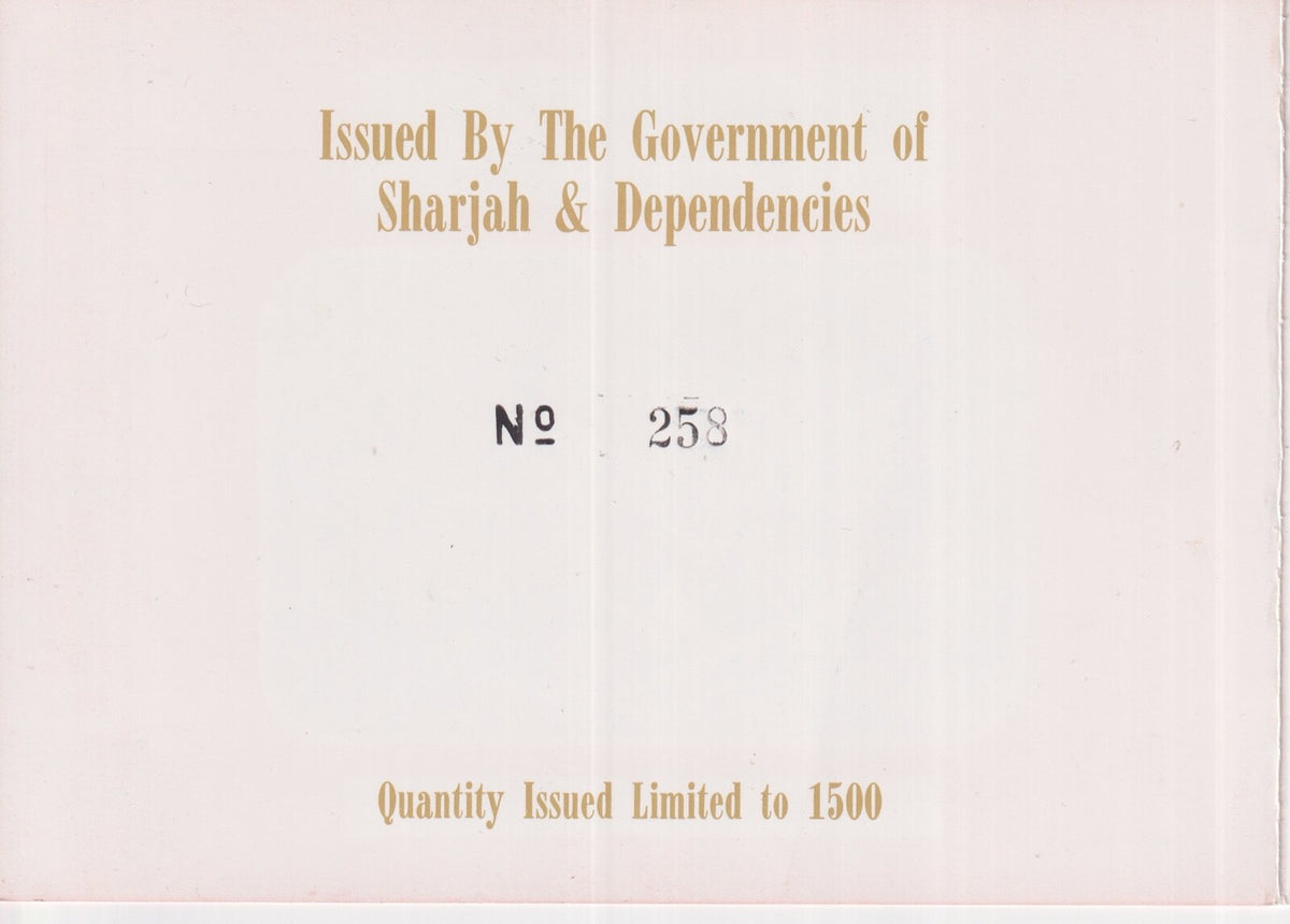 1969 Sharjah - Roger Chaffee Gold Foil Stamp Sheet PACK - Mi-Bl. 52B (542B)