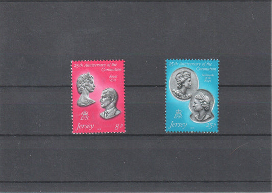 Jersey 1979 - 25th Anniversary Of Coronation - SG 195 - 196- MNH