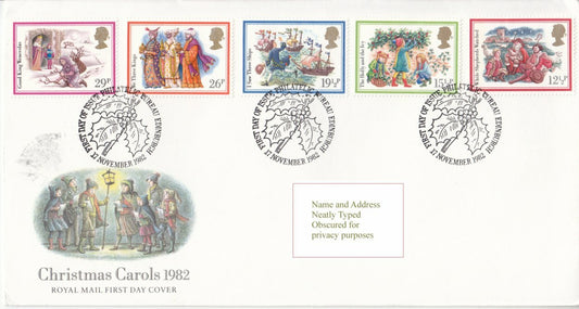 GB 1982 - Christmas Carols - Royal Mail FDC