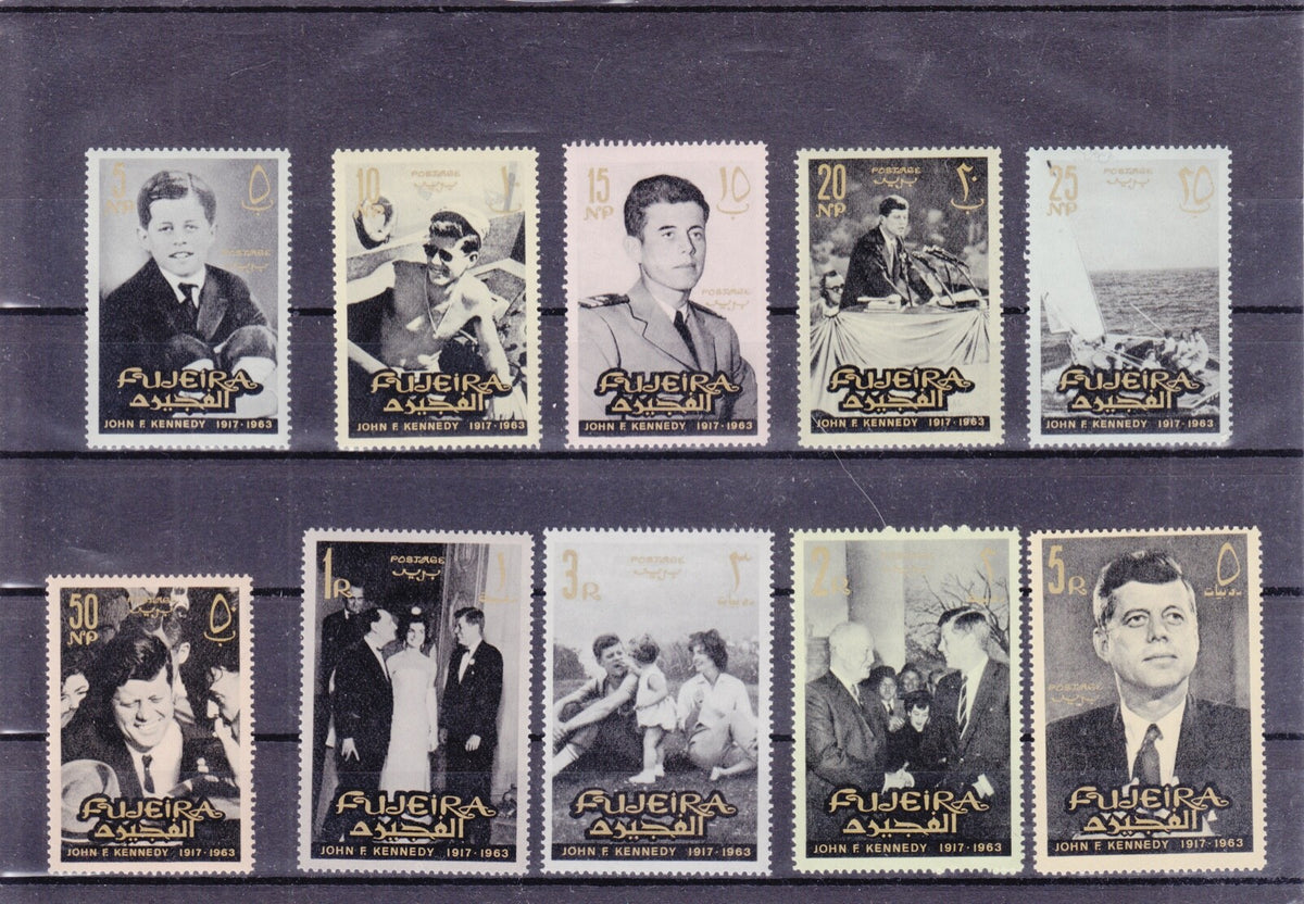 Fujeira 1966 - President Kennedy Commemoration - Perforated Set - MNH