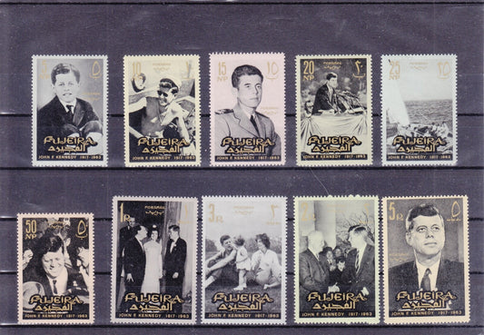Fujeira 1966 - President Kennedy Commemoration - Perforated Set - MNH