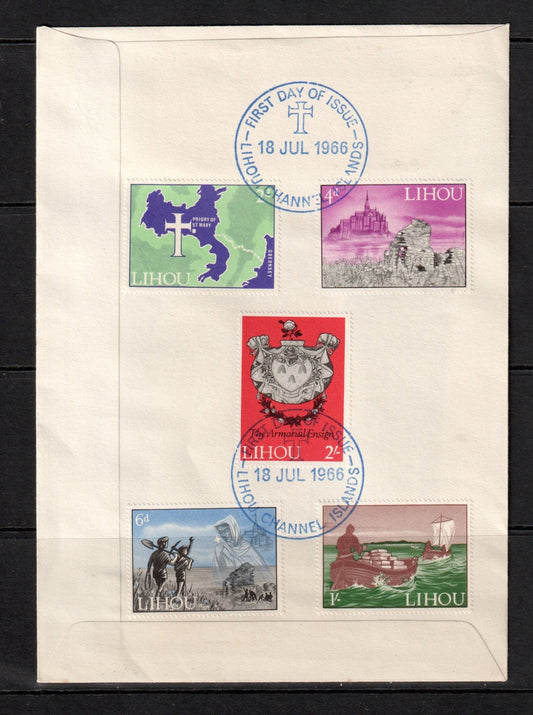 GB Locals : Isle of Lihou  :  1966 Definitive Issue - FDC