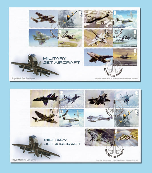 GB 2026 - Military Jet Aircraft - Smilers/Collector  Sheet - FDC (2) - GS190