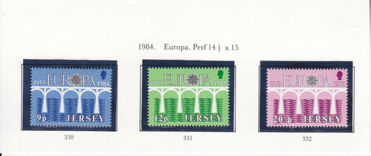Jersey 1984 - EUROPA  - SG 330-332 - MNH