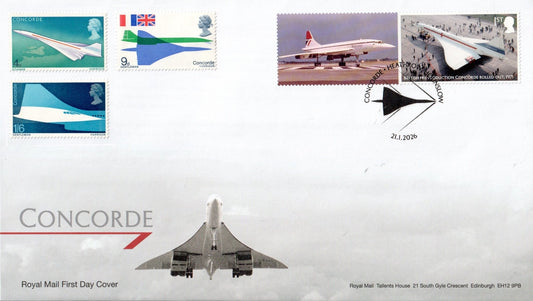 GB 2026 - Concorde @ 50  - Smilers/ Collector  Sheet FDC - single stamp/label