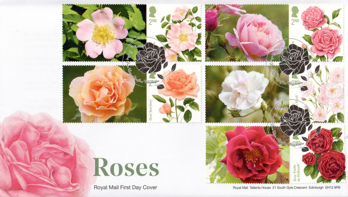 GB 2026 - Roses - Smilers/ Collector  Sheet FDC's (2) - GS184/LS182