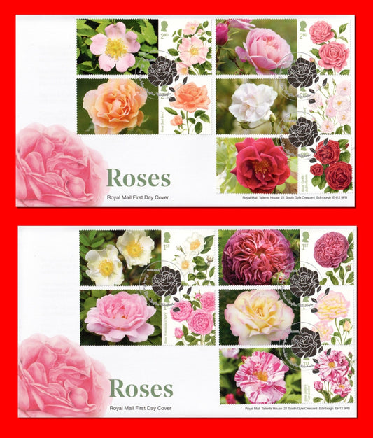 GB 2026 - Roses - Smilers/ Collector  Sheet FDC's (2) - GS184/LS182